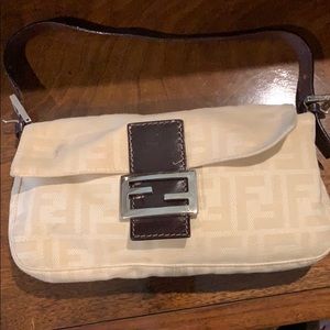 Fendi Linen baguette bag